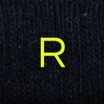 Men's Sport Socks with yellow Initials - Cotton Stretch - Size 40/45 - 199